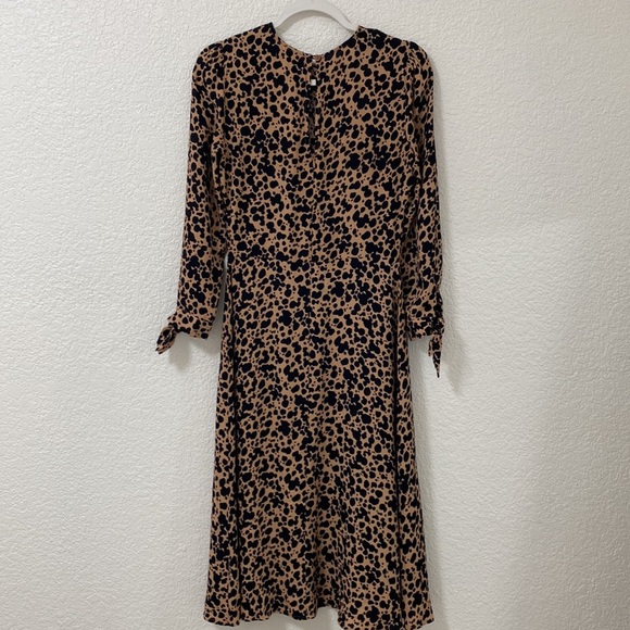 Reformation Port Leopard- Print Midi Dress Size 2 - Picture 4 of 14